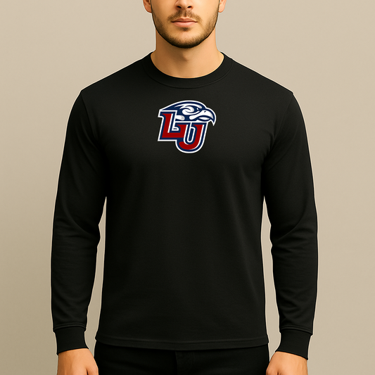 Men's Liberty Flames Logo Long Sleeve T-Shirt