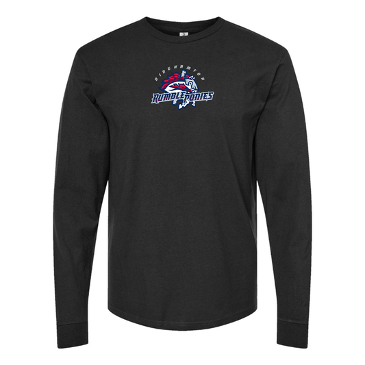 Men's Binghamton Rumble Ponies Logo Long Sleeve T-Shirt