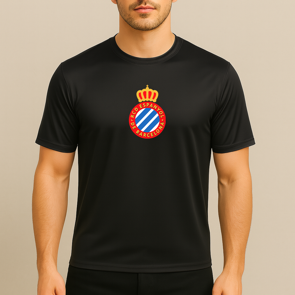 Men's Espanyol Soccer Logo Polyester T-Shirt