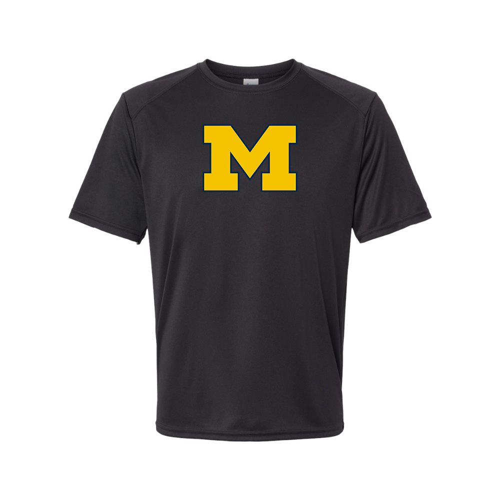 Men's Michigan Wolverines Logo Polyester T-Shirt