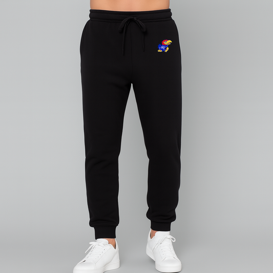 Men's Kansas Jayhawks Logo Joggers Sweatpants