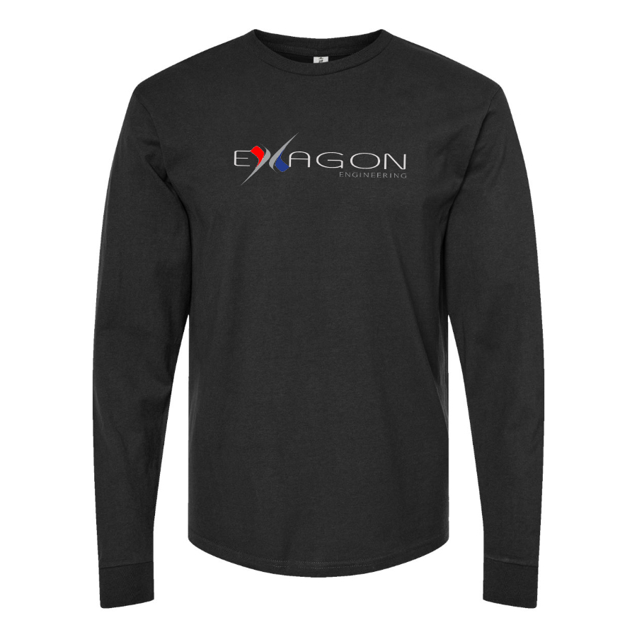 Youth Exagon Engineering Logo Cotton Long Sleeve T-Shirt