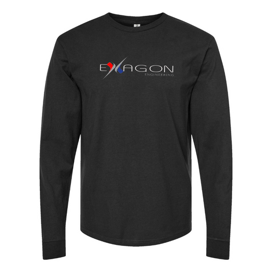 Youth Exagon Engineering Logo Cotton Long Sleeve T-Shirt
