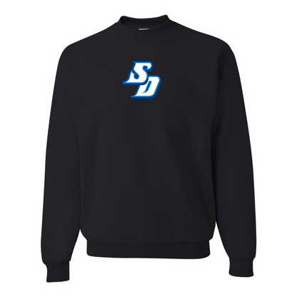 Men's San Diego Toreros Logo  JERZEES NuBlend Crewneck Sweatshirt
