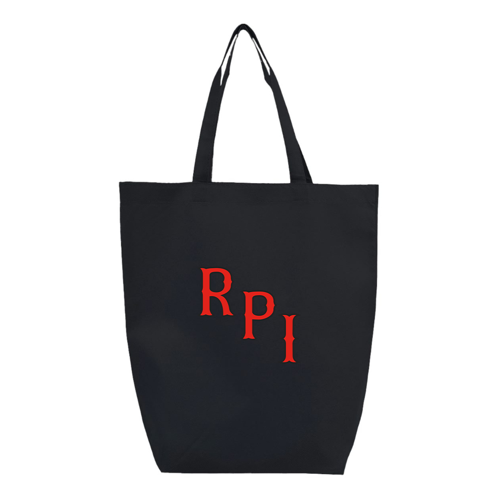 RPI Engineers Logo Q-Tees Non-Woven Gusset Bottom Tote
