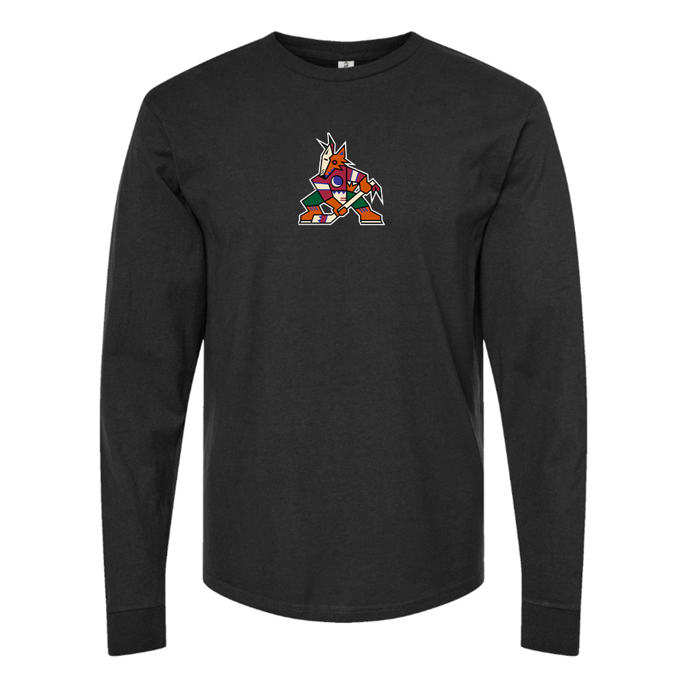 Youth Arizona Coyotes Logo Cotton Long Sleeve T-Shirt
