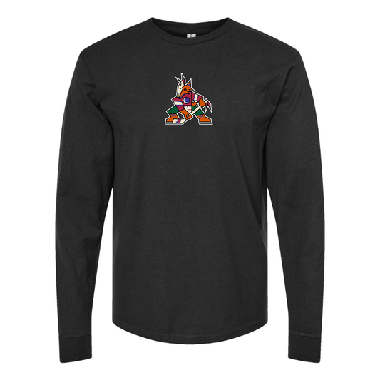 Youth Arizona Coyotes Logo Cotton Long Sleeve T-Shirt