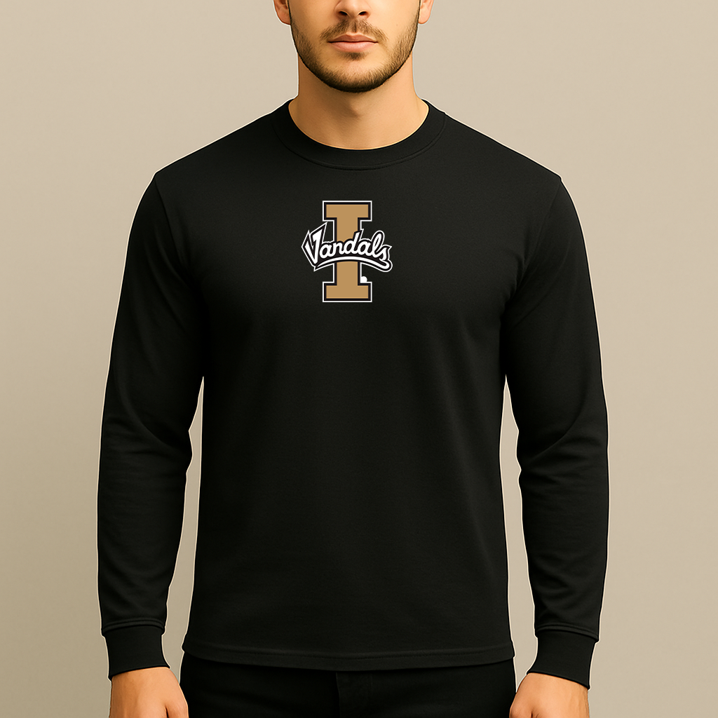 Men's Idaho Vandals Logo Long Sleeve T-Shirt