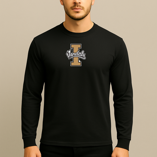 Men's Idaho Vandals Logo Long Sleeve T-Shirt