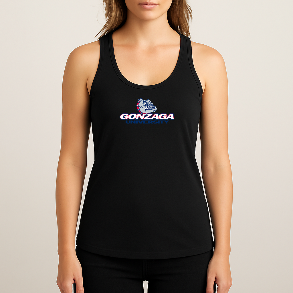 Women's Gonzaga Bulldogs Logo Next Level Ideal Racerback Tank