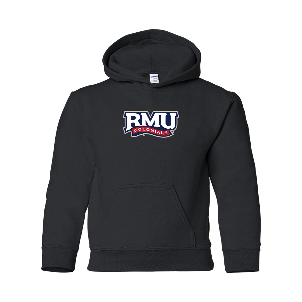 Youth Robert Morris Colonials Logo Gildan Heavy Blend  Hooded Sweatshirt