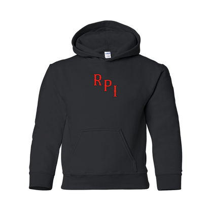 Youth RPI Engineers Logo Gildan Heavy Blend  Hooded Sweatshirt