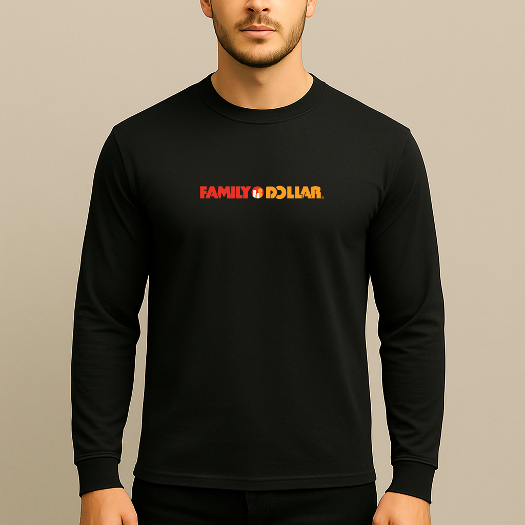 Men's Family Dollar Logo Long Sleeve T-Shirt