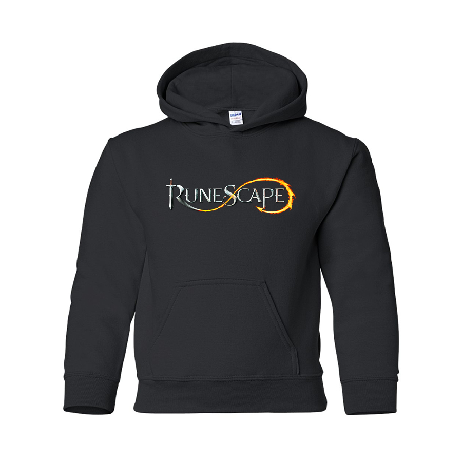 Youth Runescape Logo Gildan Heavy Blend  Hooded Sweatshirt