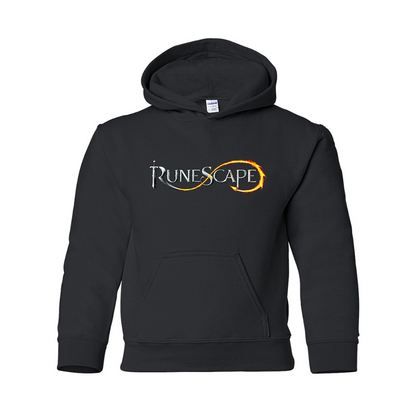 Youth Runescape Logo Gildan Heavy Blend  Hooded Sweatshirt