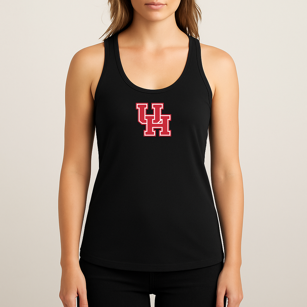 Women's Houston Cougars Logo Next Level Ideal Racerback Tank