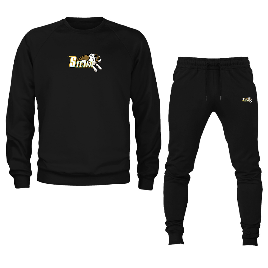 Men's Siena Saints Logo Crewneck Sweatshirt Joggers Suit