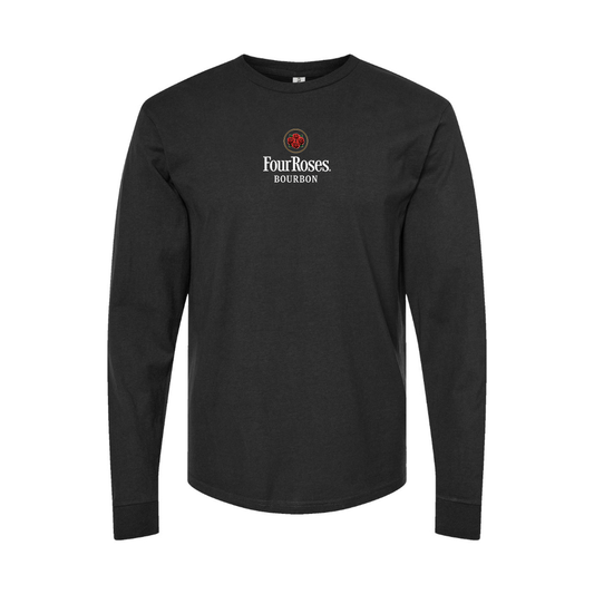 Youth Four Roses Logo Cotton Long Sleeve T-Shirt