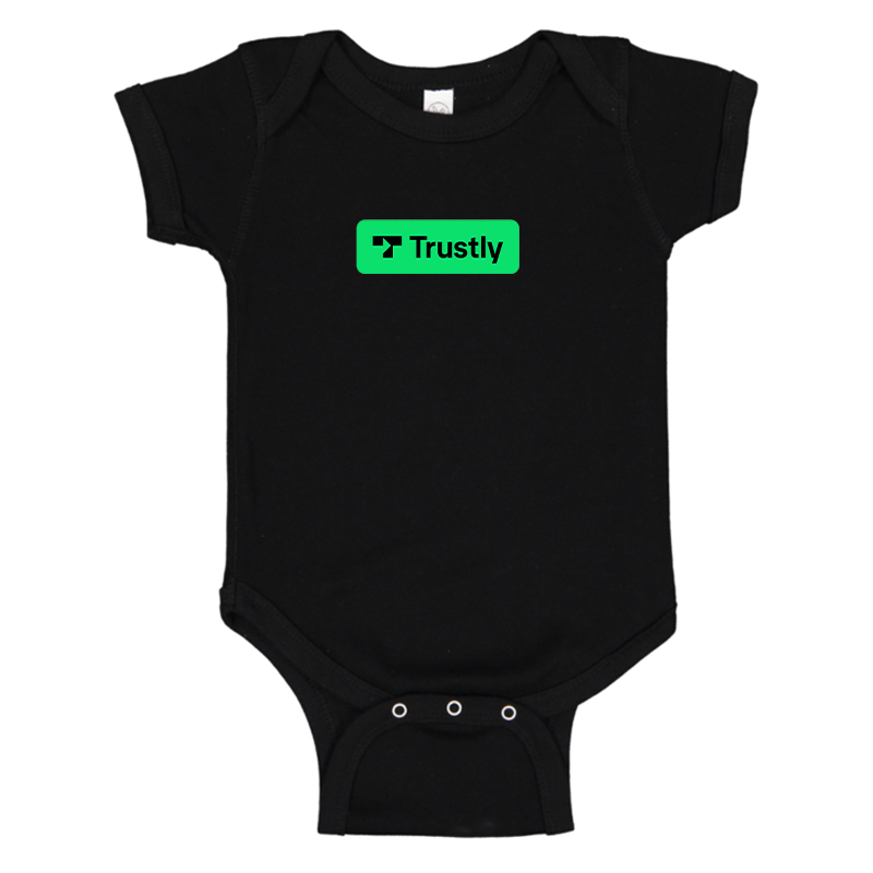 Trustly Horizontal Logo Baby Romper Onesie