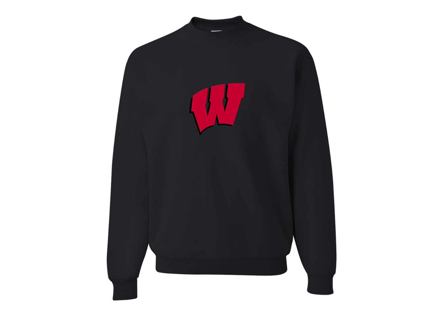 Men's Wisconsin Badgers JERZEES NuBlend Crewneck Sweatshirt