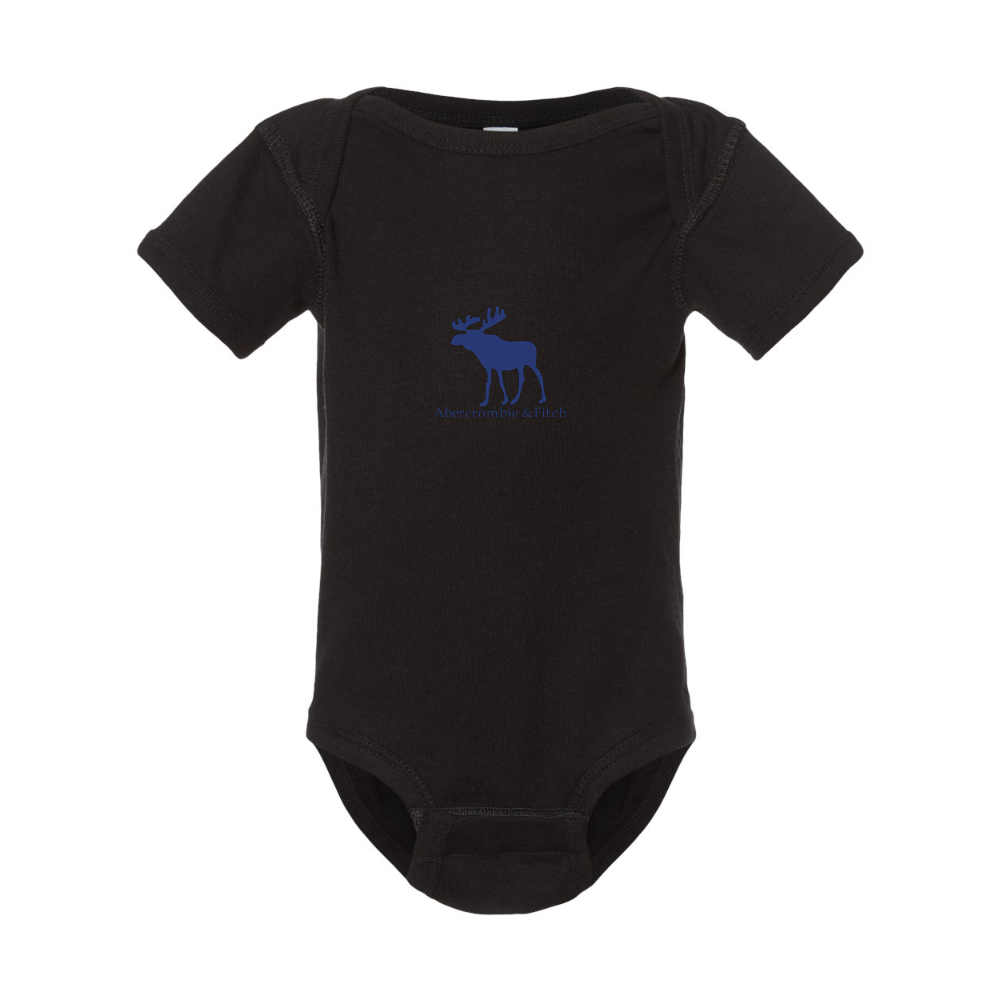 Abercrombie & Fitch Moose Logo  Rabbit Skins Infant Baby Rib Bodysuit