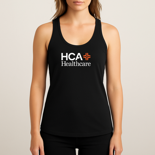 Women's HCA Healthcare Logo Next Level Ideal Racerback Tank