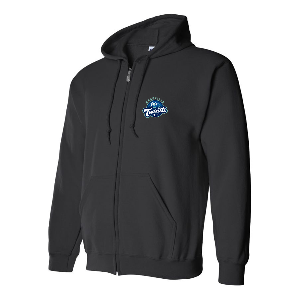 Men's Asheville Tourists Logo Zipper Hoodie