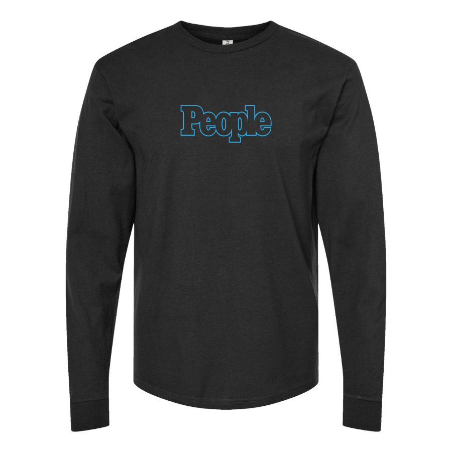 Youth People Magazine Logo Cotton Long Sleeve T-Shirt