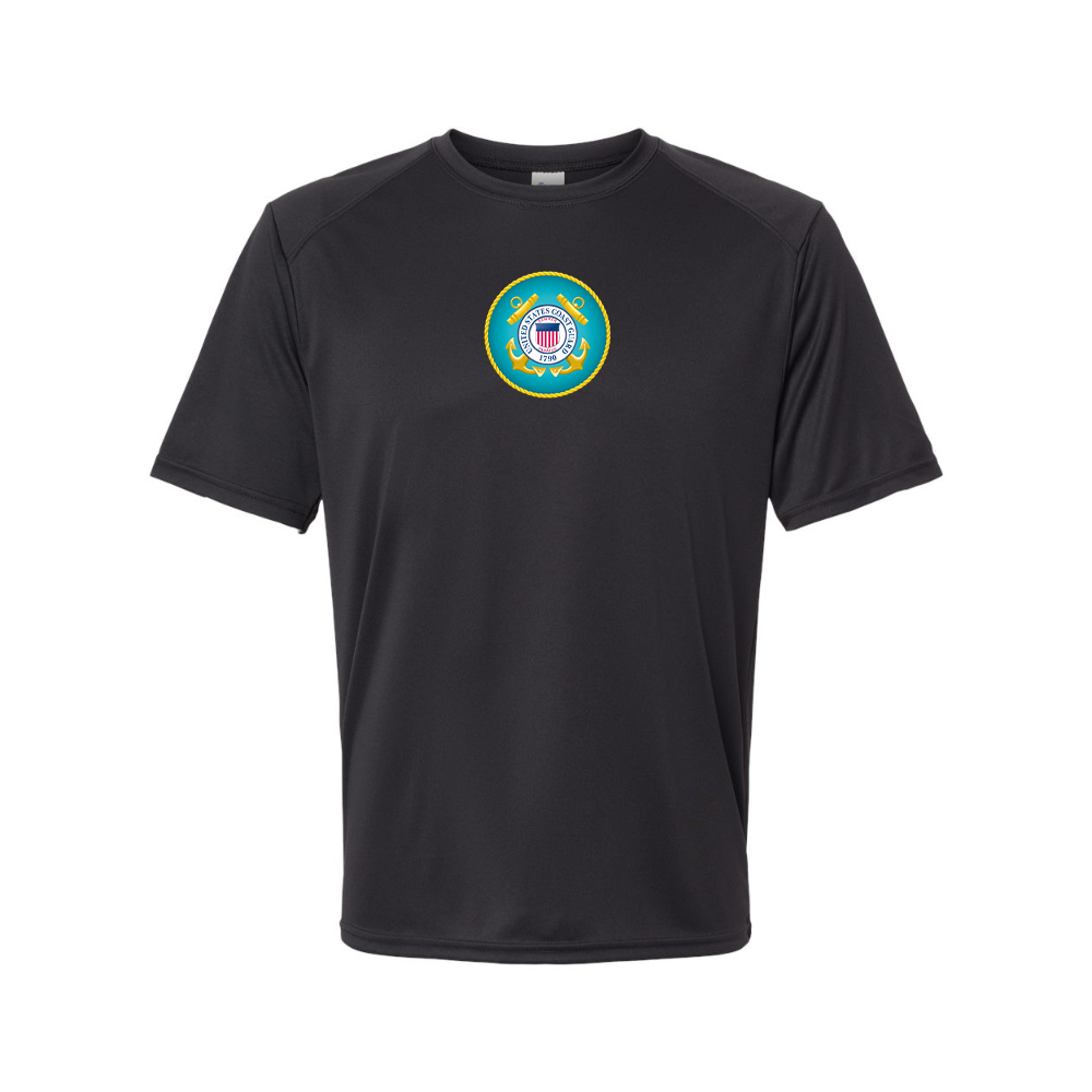 Men's Coast Guard Logo Polyester T-Shirt