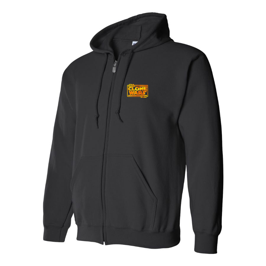 Men's The Clone wars Logo Zipper Hoodie