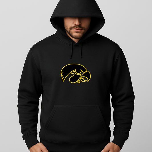 Men's Iowa Hawkeyes Logo Pullover Hoodie