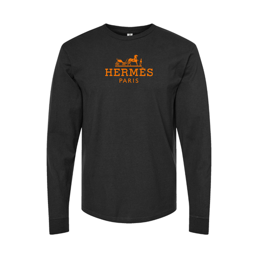 Men' Hermès Logo Long Sleeve T-Shirt