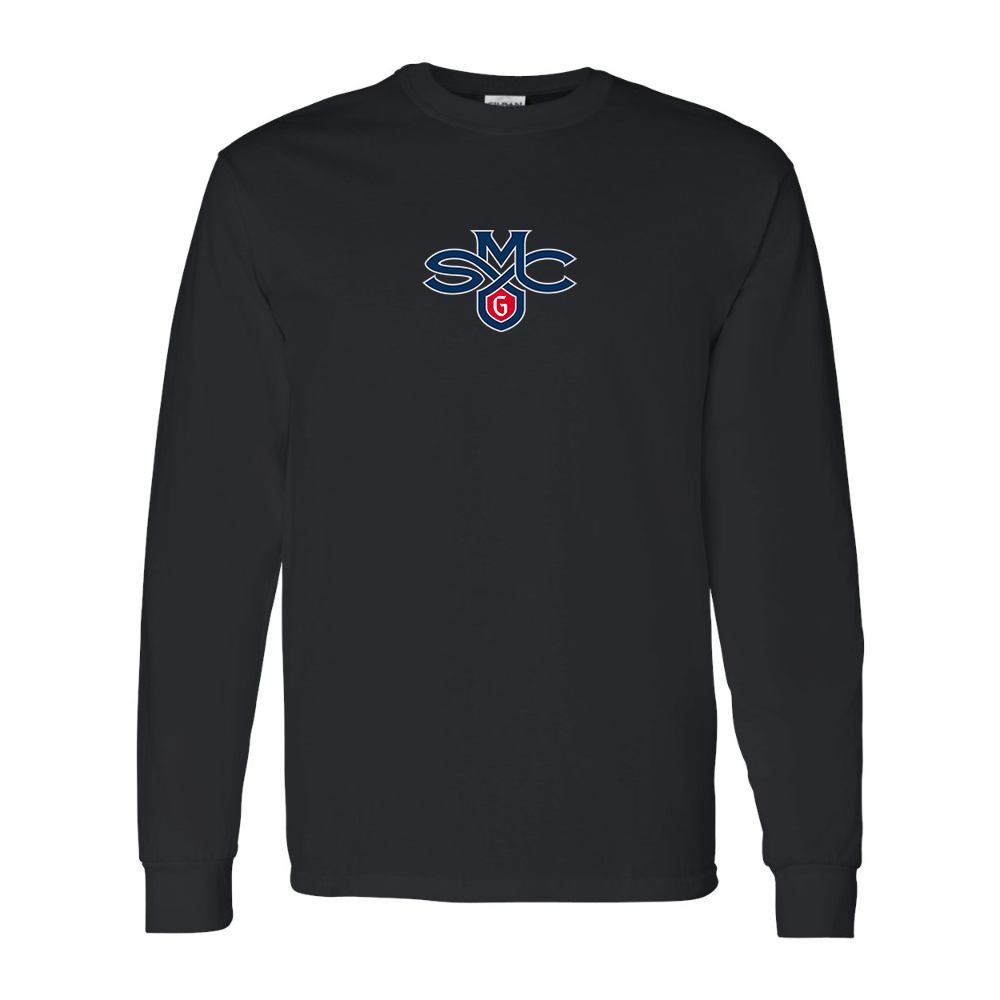 Men's Saint Marys Gaels Logo Gildan Heavy Cotton Long Sleeve T-Shirt