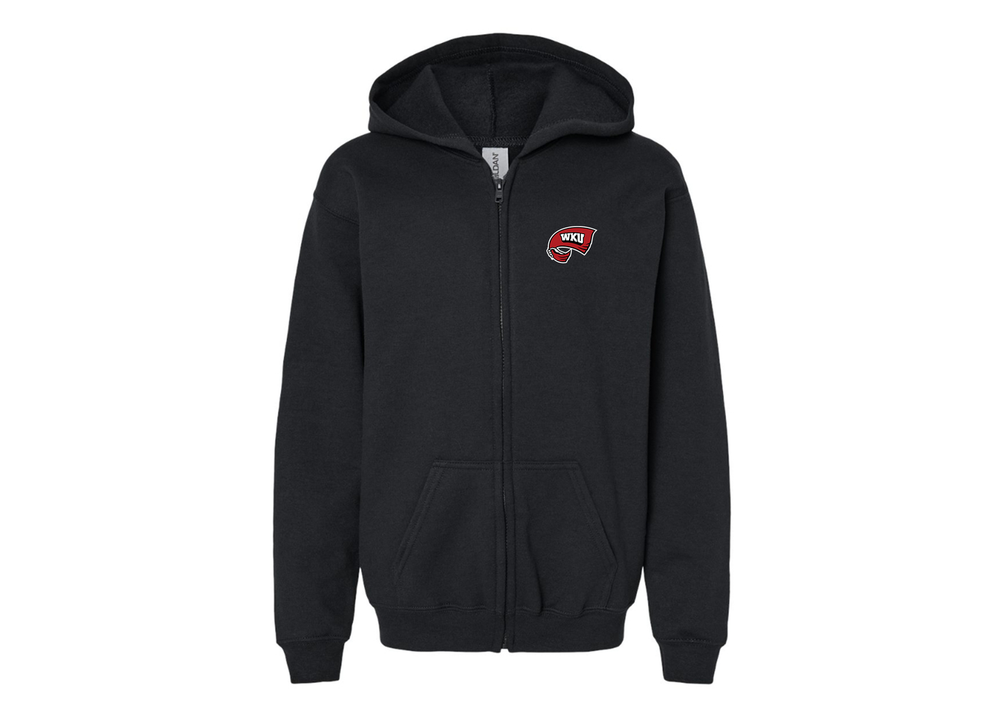 Gildan Heavy Blend Youth Western Kentucky Hilltoppers Full Zip Hooded Sweatshirt