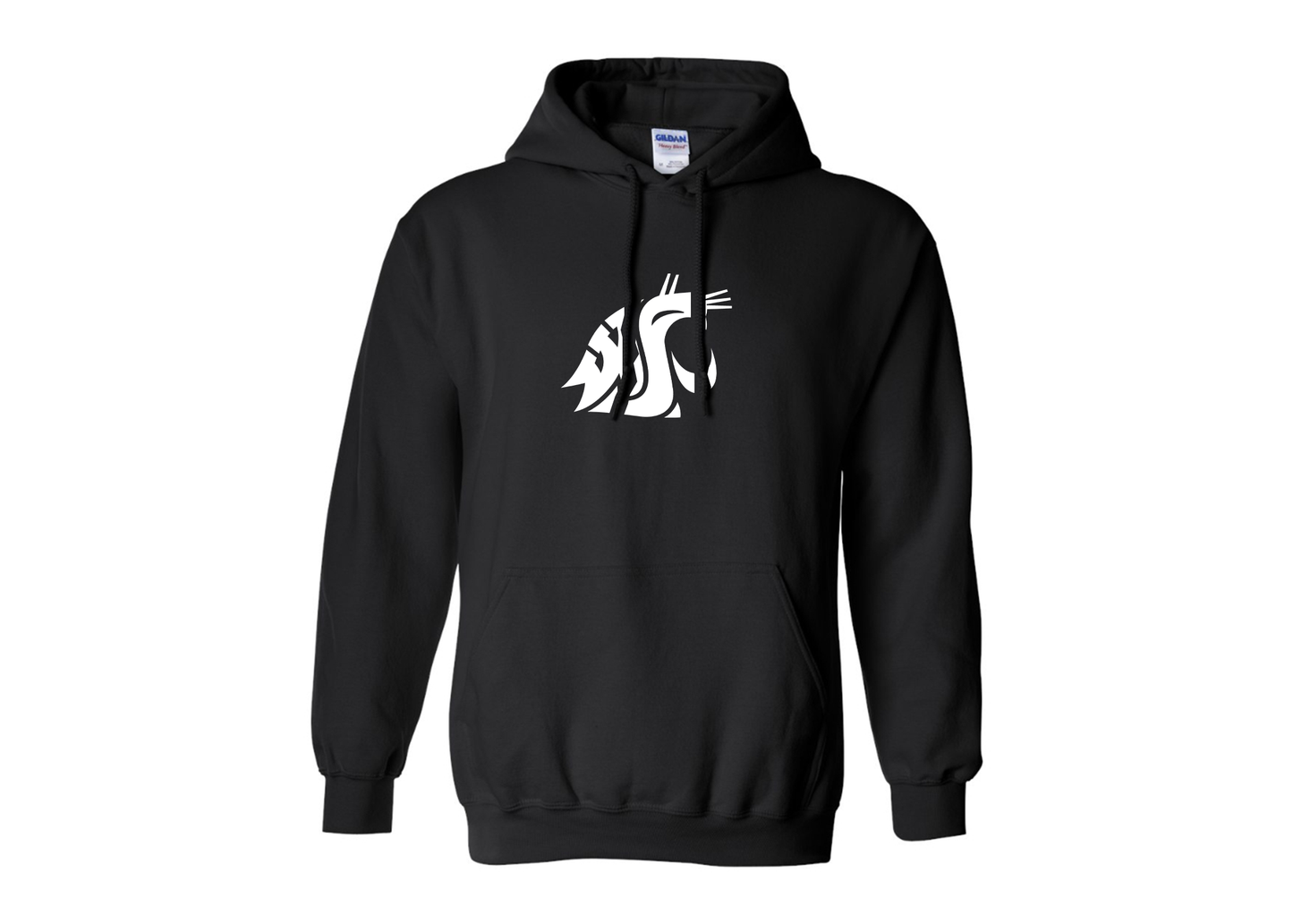Men's Washington State Cougars Gildan  Heavy Blend Hooded Sweatshirt