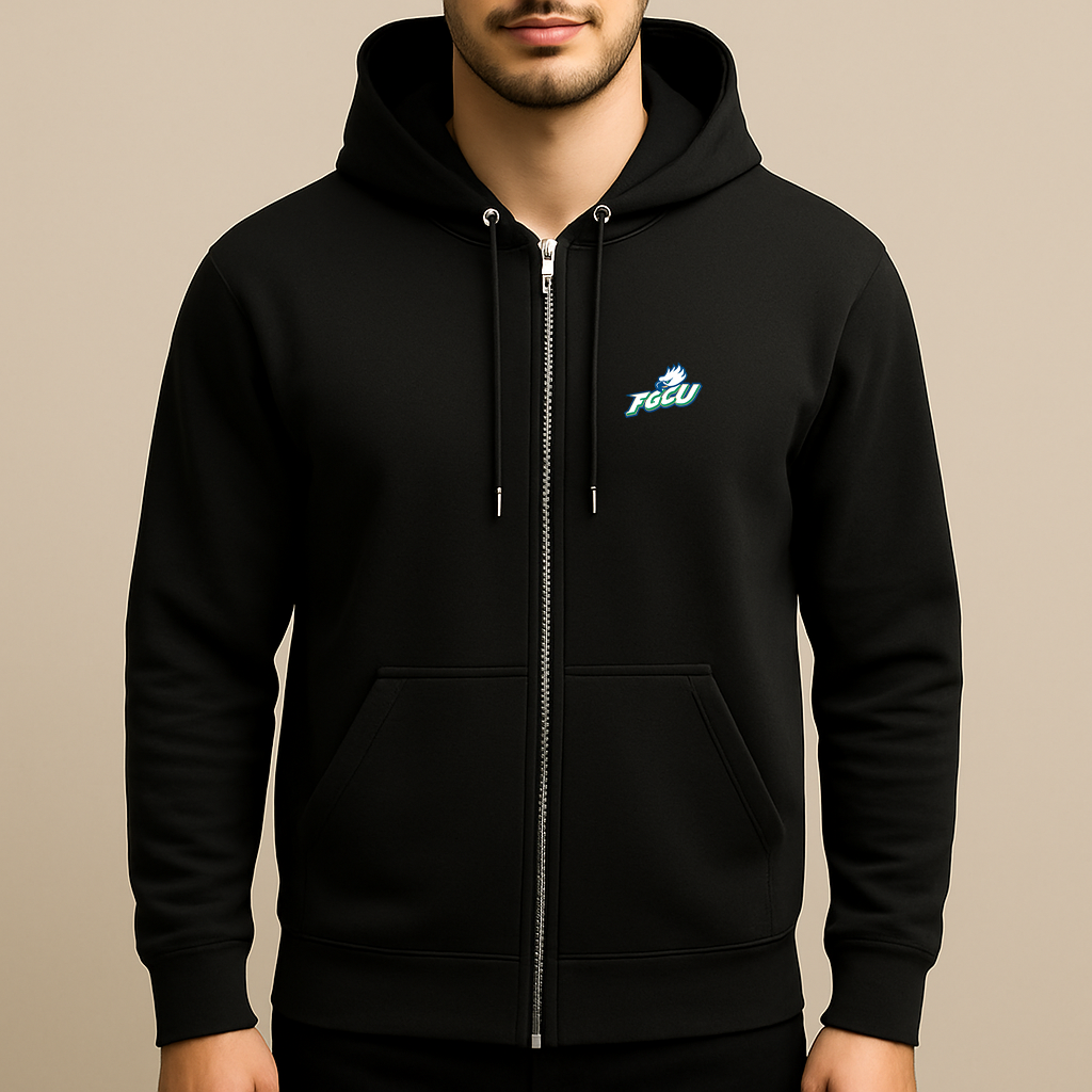 Men's Florida Gulf Coast Eagles Logo Zipper Hoodie