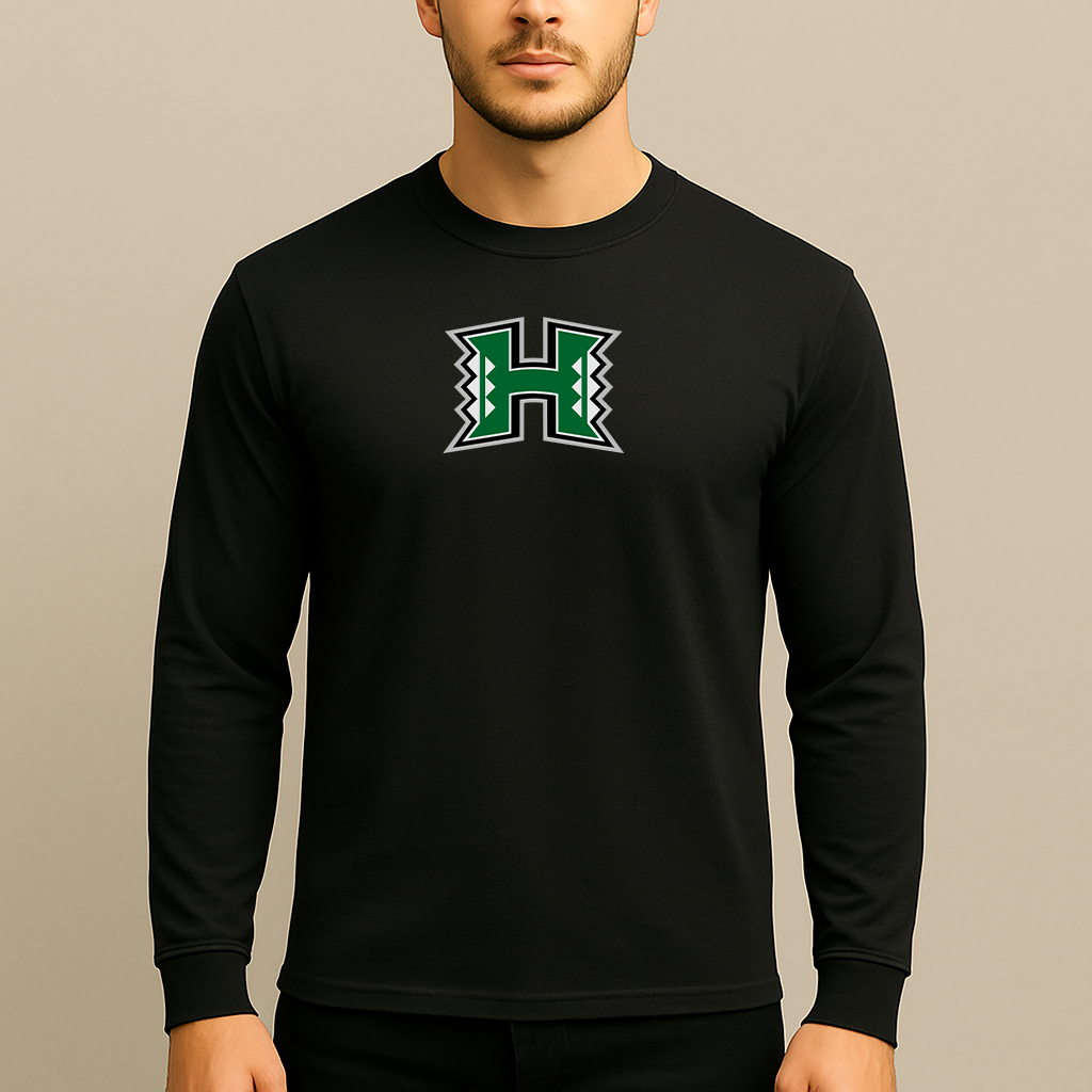 Men's Hawaii Warriors Logo Long Sleeve T-Shirt