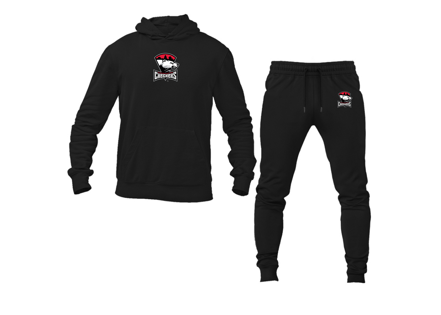 Men's Charlotte Checkers Logo Hoodie Joggers Set