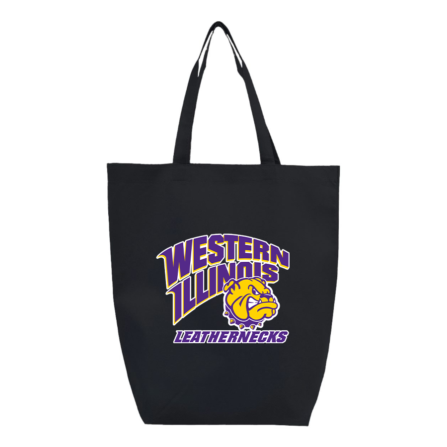 Western Illinois Leathernecks Q-Tees Non-Woven Gusset Bottom Tote