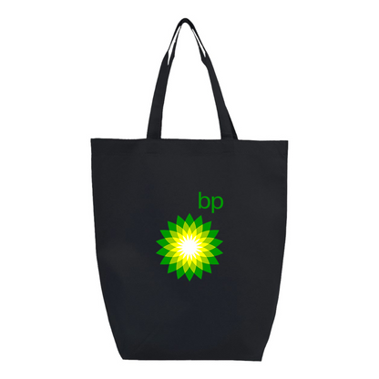 BP Oil Logo Q-Tees Non-Woven Gusset Bottom Tote