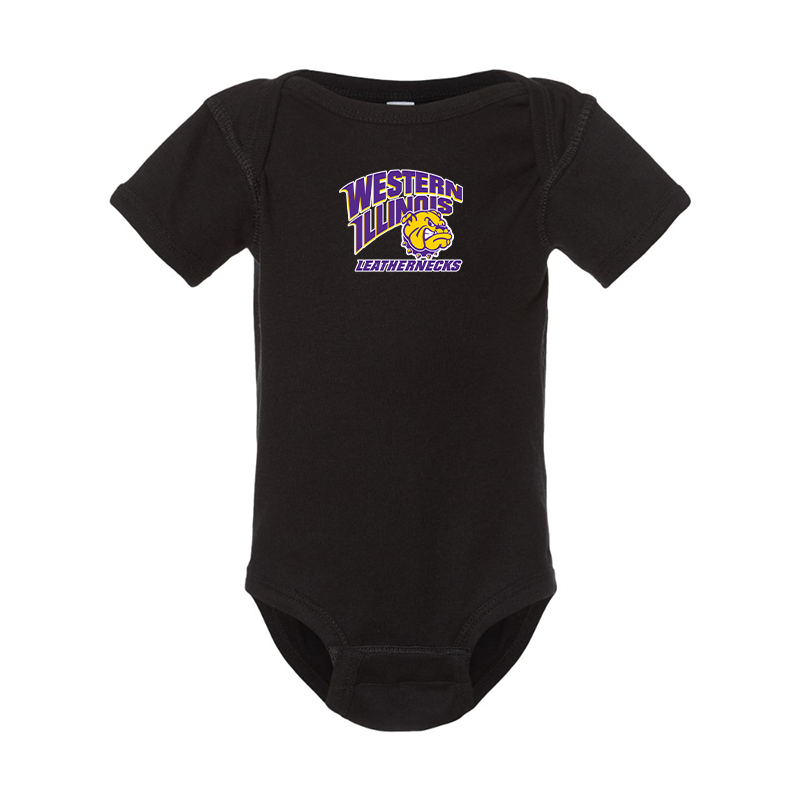 Western Illinois Leathernecks Rabbit Skins Infant Baby Rib Bodysuit