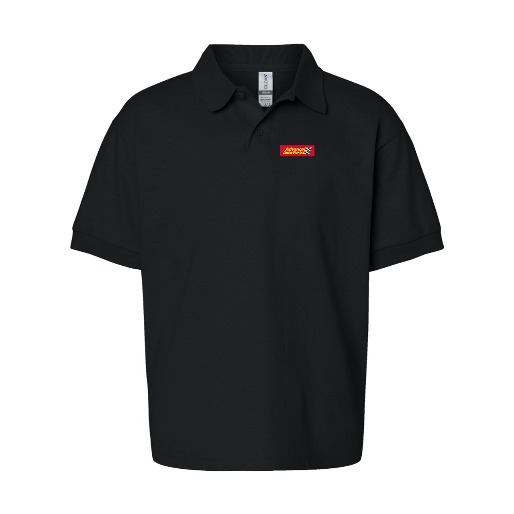 Youth Advance Auto Parts Logo Gildan Dry Blend Jersey Polo