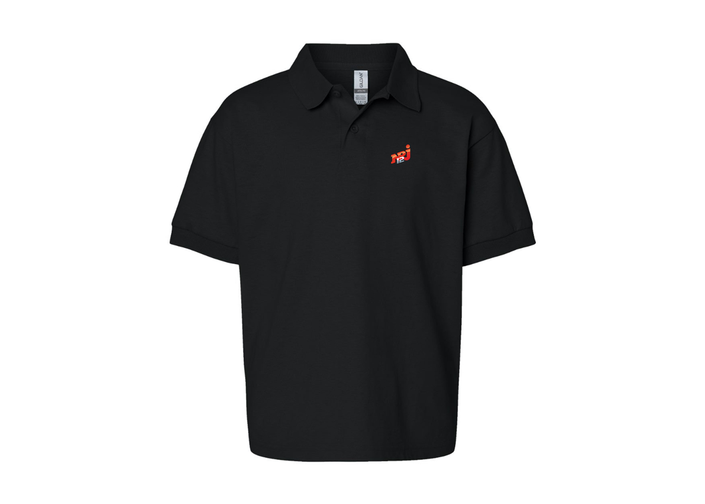 Youth NRJ 12 Logo Gildan Dry Blend Jersey Polo