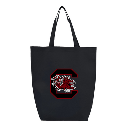 South Carolina Gamecocks Logo Q-Tees Non-Woven Gusset Bottom Tote