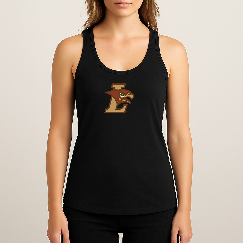 Women's Lehigh Mountain Hawks Logo Next Level Ideal Racerback Tank