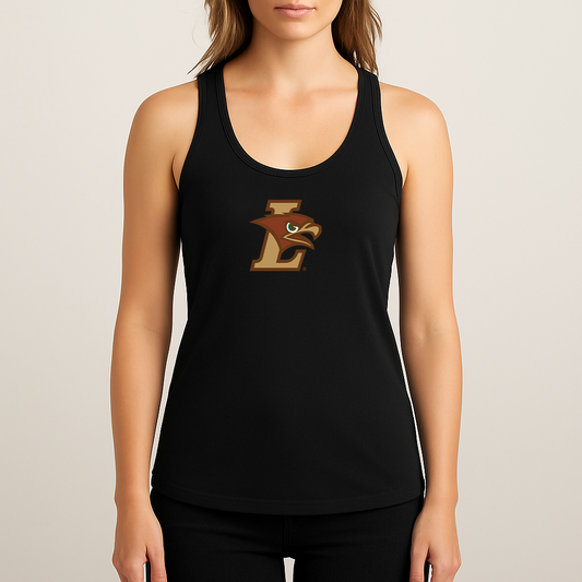 Women's Lehigh Mountain Hawks Logo Next Level Ideal Racerback Tank