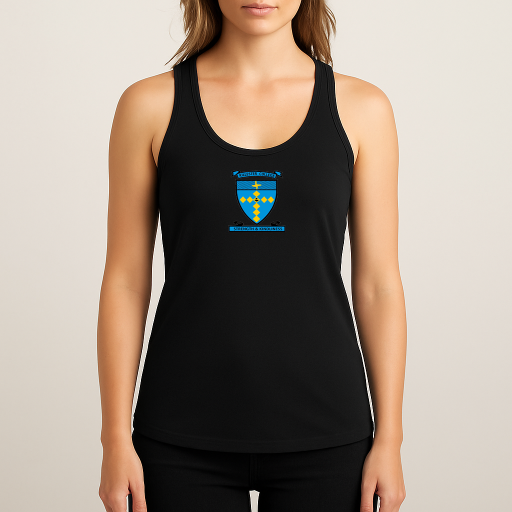 Women's Killester College Logo Next Level Ideal Racerback Tank