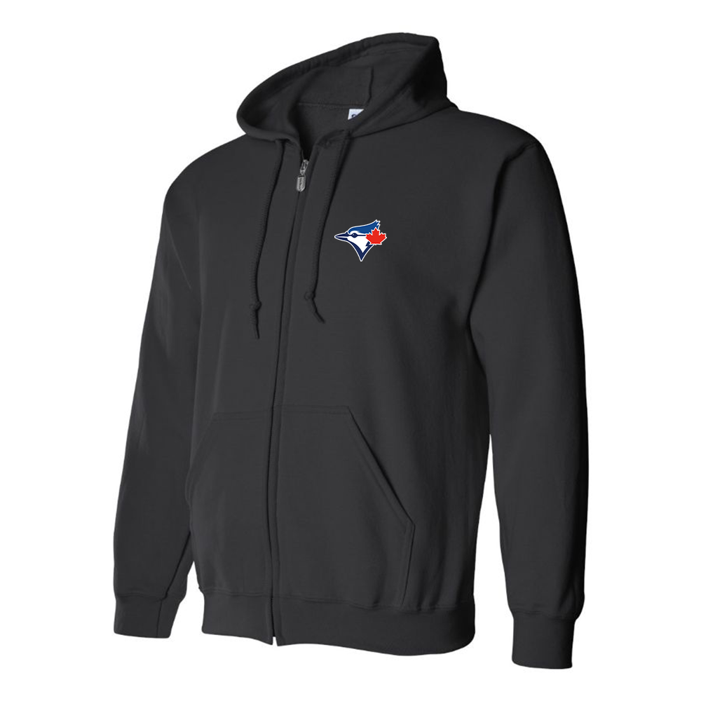 Men's Bluefield Blue Jays Logo Zipper Hoodie