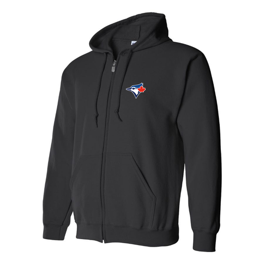 Men's Bluefield Blue Jays Logo Zipper Hoodie