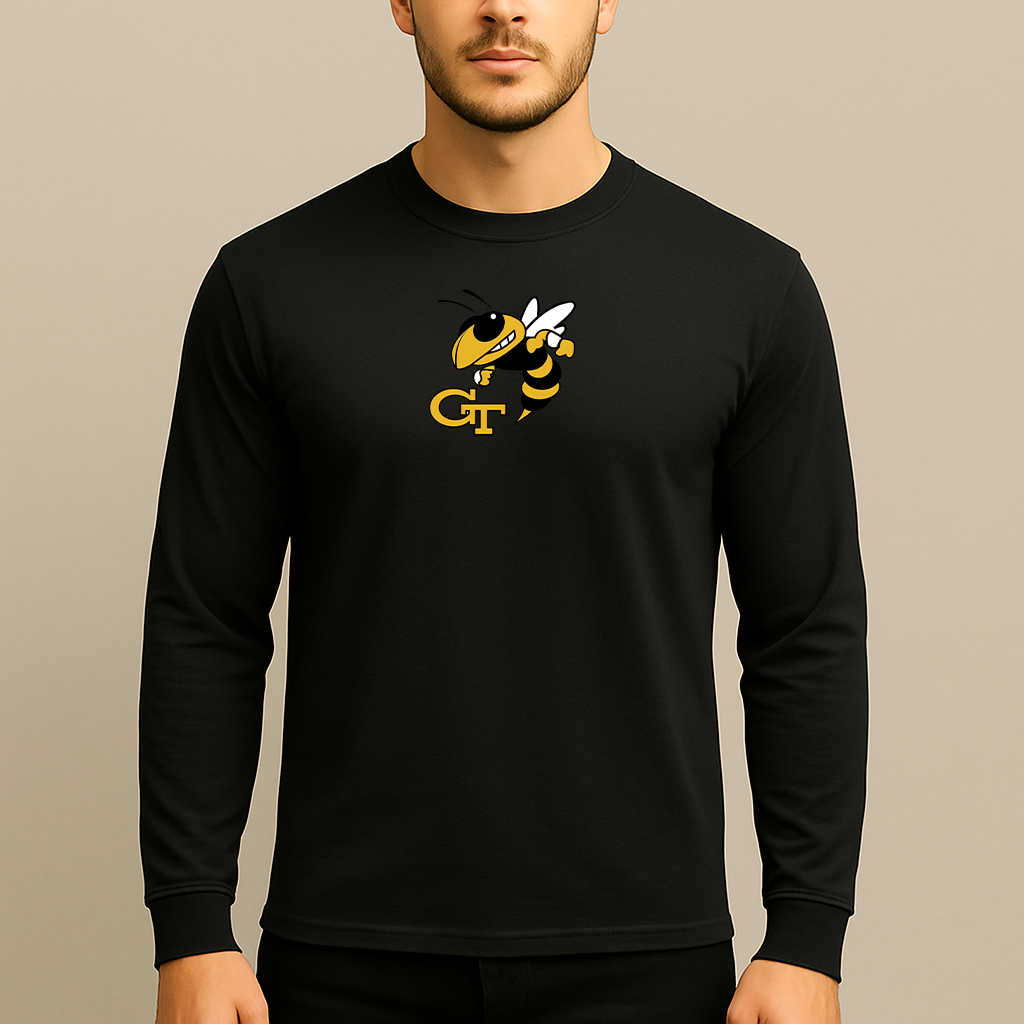 Men's Georgia Tech Yellow Jackets Logo Long Sleeve T-Shirt